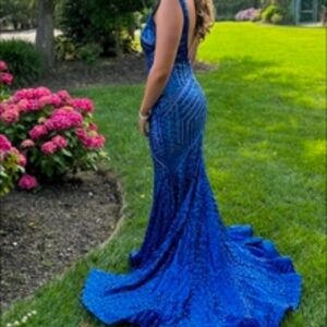 Gorgeous Blue Jovani Evening/Prom Dress
